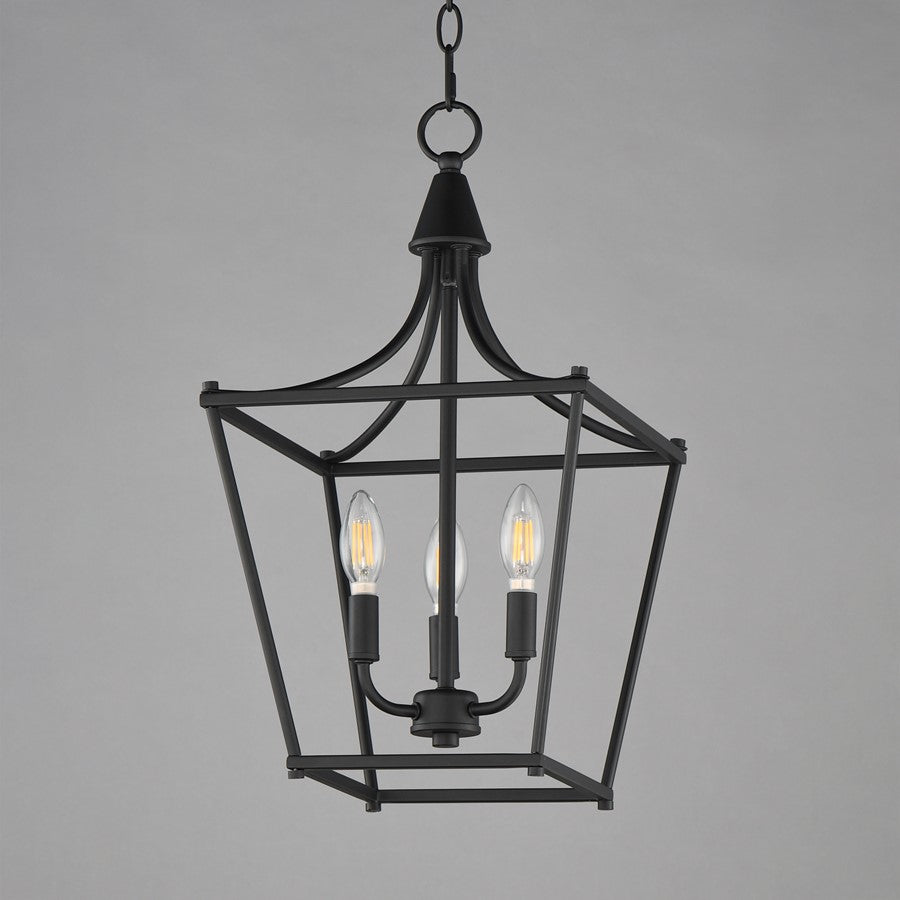 Maxim Lighting Clifton 3 Light 20.75" Single Pendant, Black