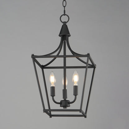 Maxim Lighting Clifton 3 Light 20.75" Single Pendant, Black