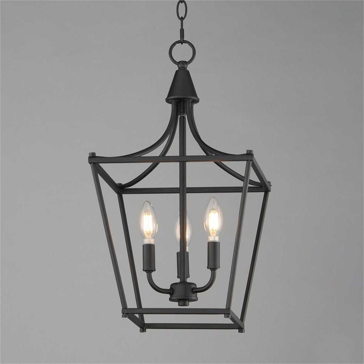 Maxim Lighting Clifton 3 Light 20.75" Single Pendant, Black