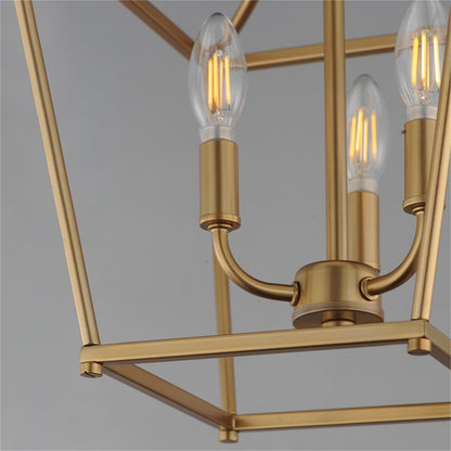Maxim Lighting Clifton 3Lt 20.75" Single Pendant, Natural Aged Brass