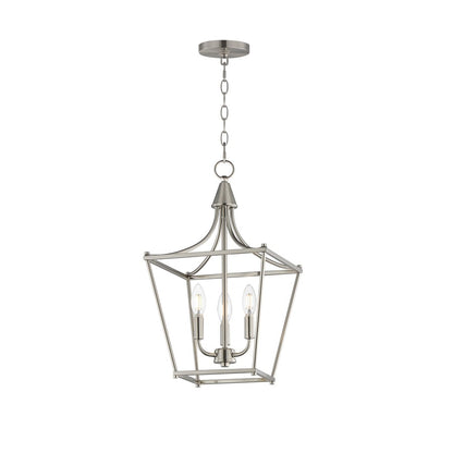 Maxim Lighting Clifton 3 Light 20.75" Single Pendant, Satin Nickel - 25313SN