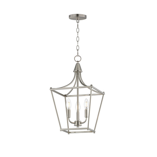 Maxim Lighting Clifton 3 Light 20.75" Single Pendant, Satin Nickel