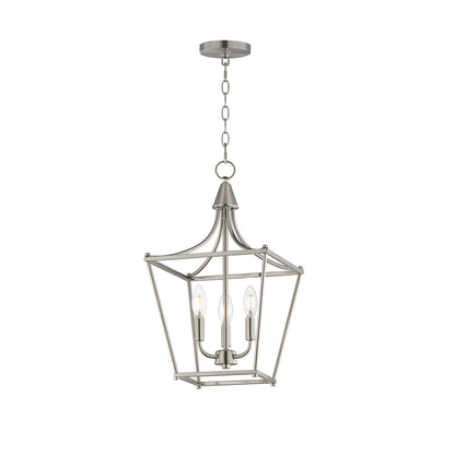Maxim Lighting Clifton 3 Light 20.75" Single Pendant, Satin Nickel