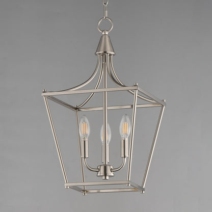 Maxim Lighting Clifton 3 Light 20.75" Single Pendant, Satin Nickel