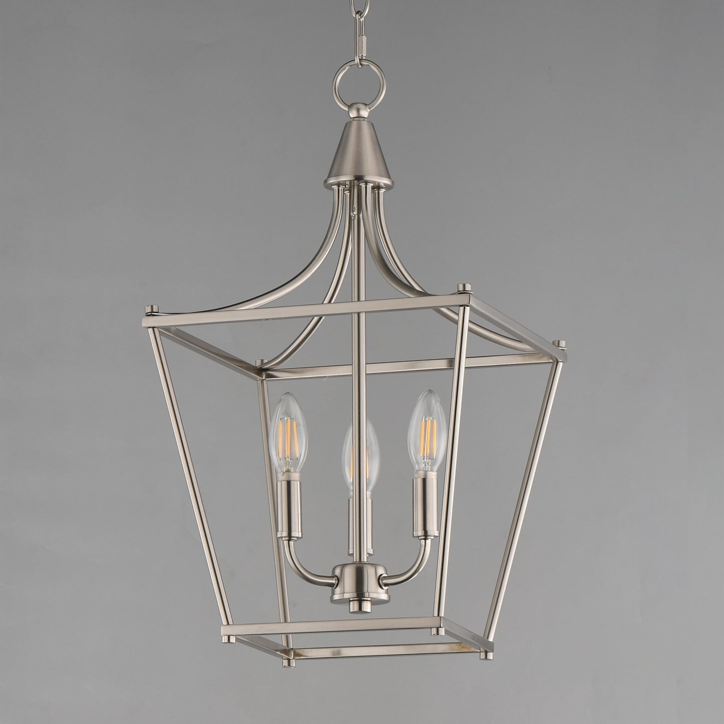 Maxim Lighting Clifton 3 Light 20.75" Single Pendant, Satin Nickel
