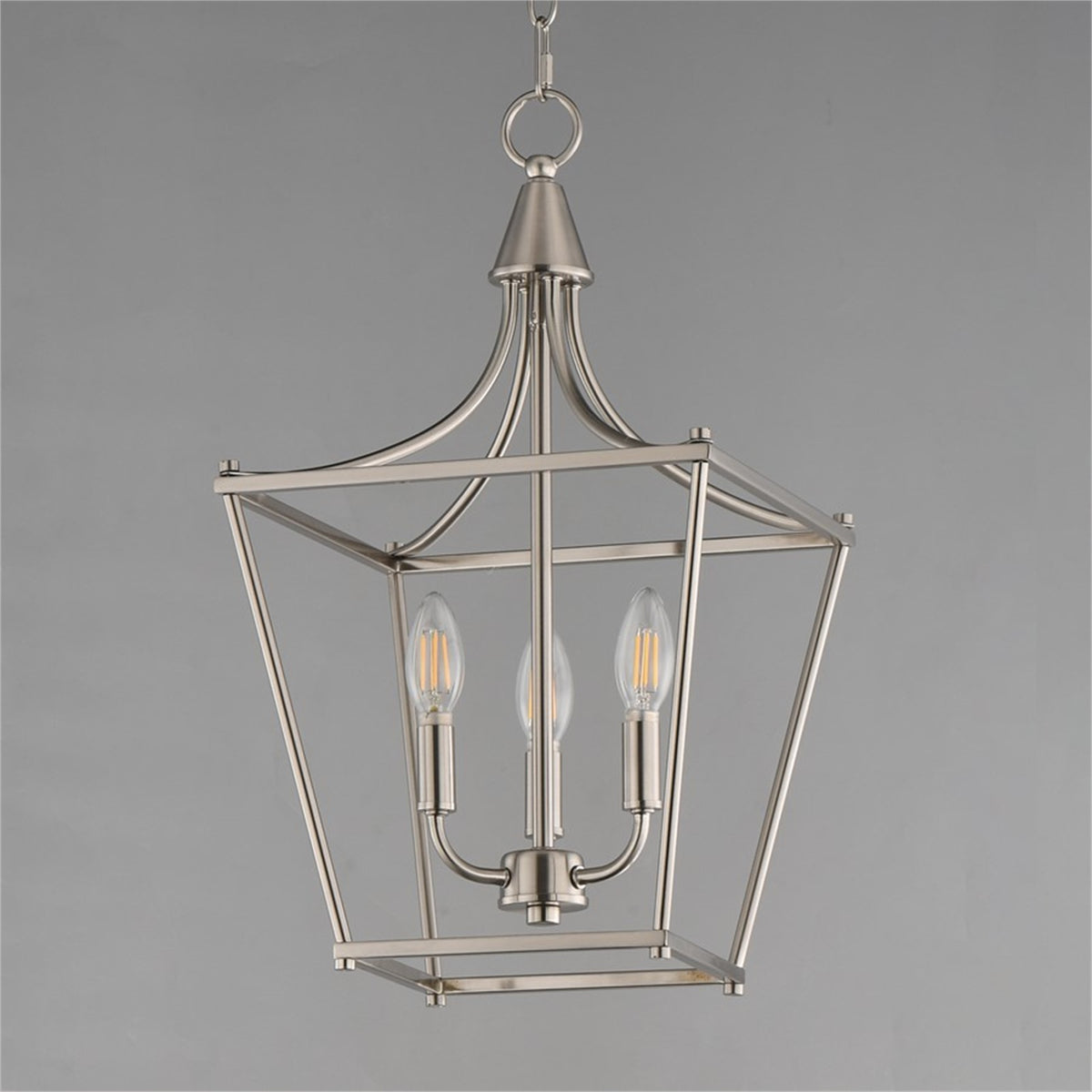 Maxim Lighting Clifton 3 Light 20.75" Single Pendant, Satin Nickel