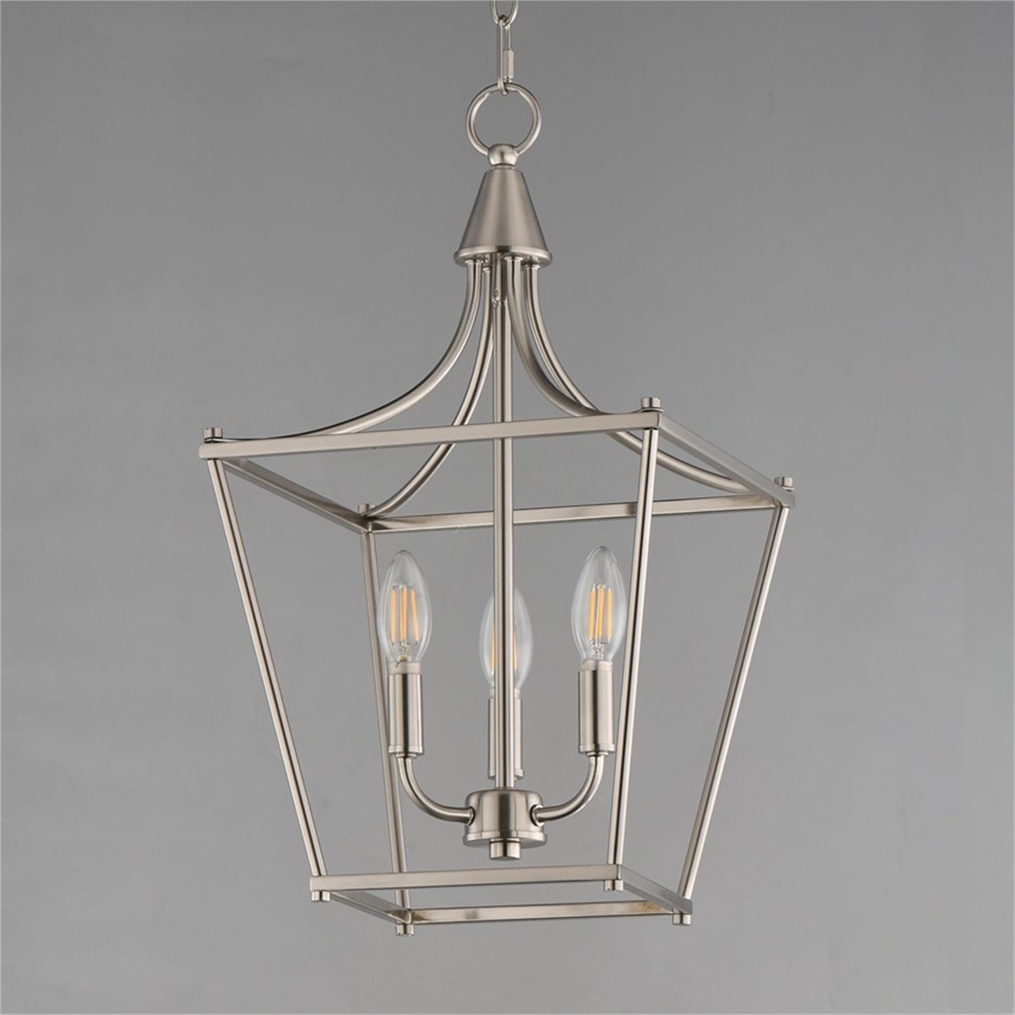 Maxim Lighting Clifton 3 Light 20.75" Single Pendant, Satin Nickel