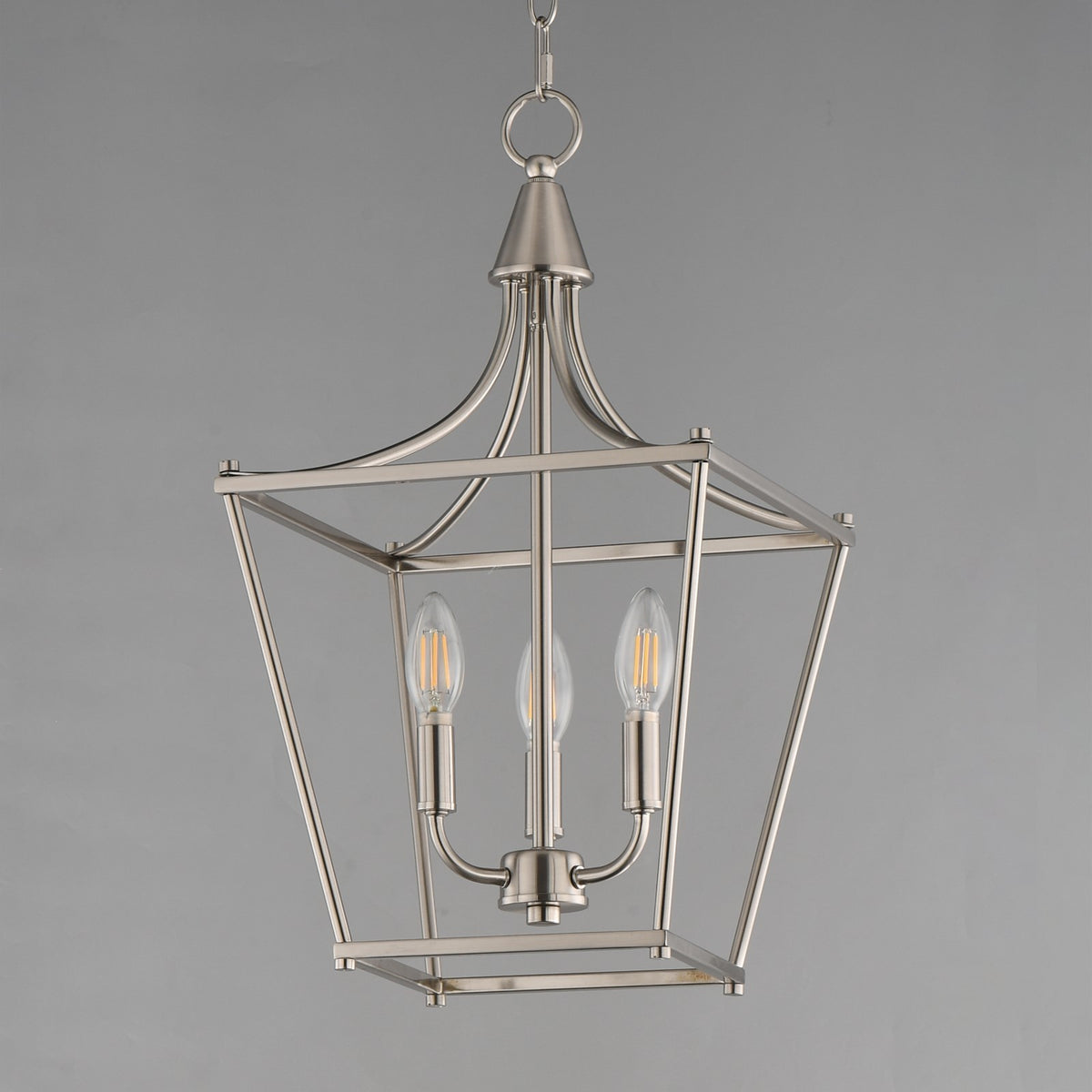 Maxim Lighting Clifton 3 Light 20.75" Single Pendant, Satin Nickel