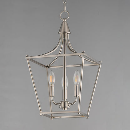 Maxim Lighting Clifton 3 Light 20.75" Single Pendant, Satin Nickel