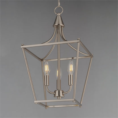 Maxim Lighting Clifton 3 Light 20.75" Single Pendant, Satin Nickel
