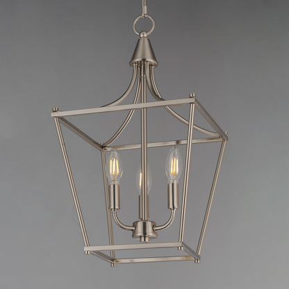 Maxim Lighting Clifton 3 Light 20.75" Single Pendant, Satin Nickel