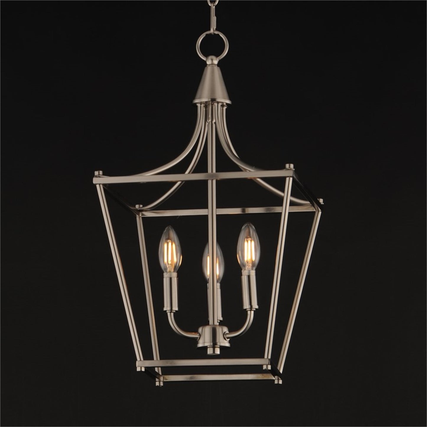 Maxim Lighting Clifton 3 Light 20.75" Single Pendant, Satin Nickel