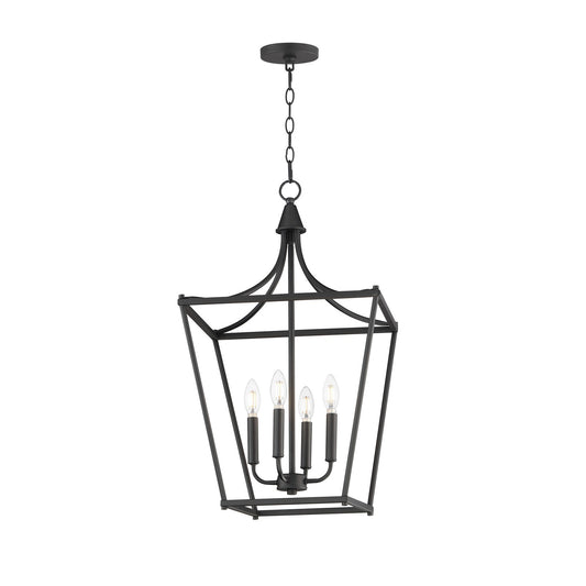 Maxim Lighting Clifton 4 Light 28" Single Pendant, Black