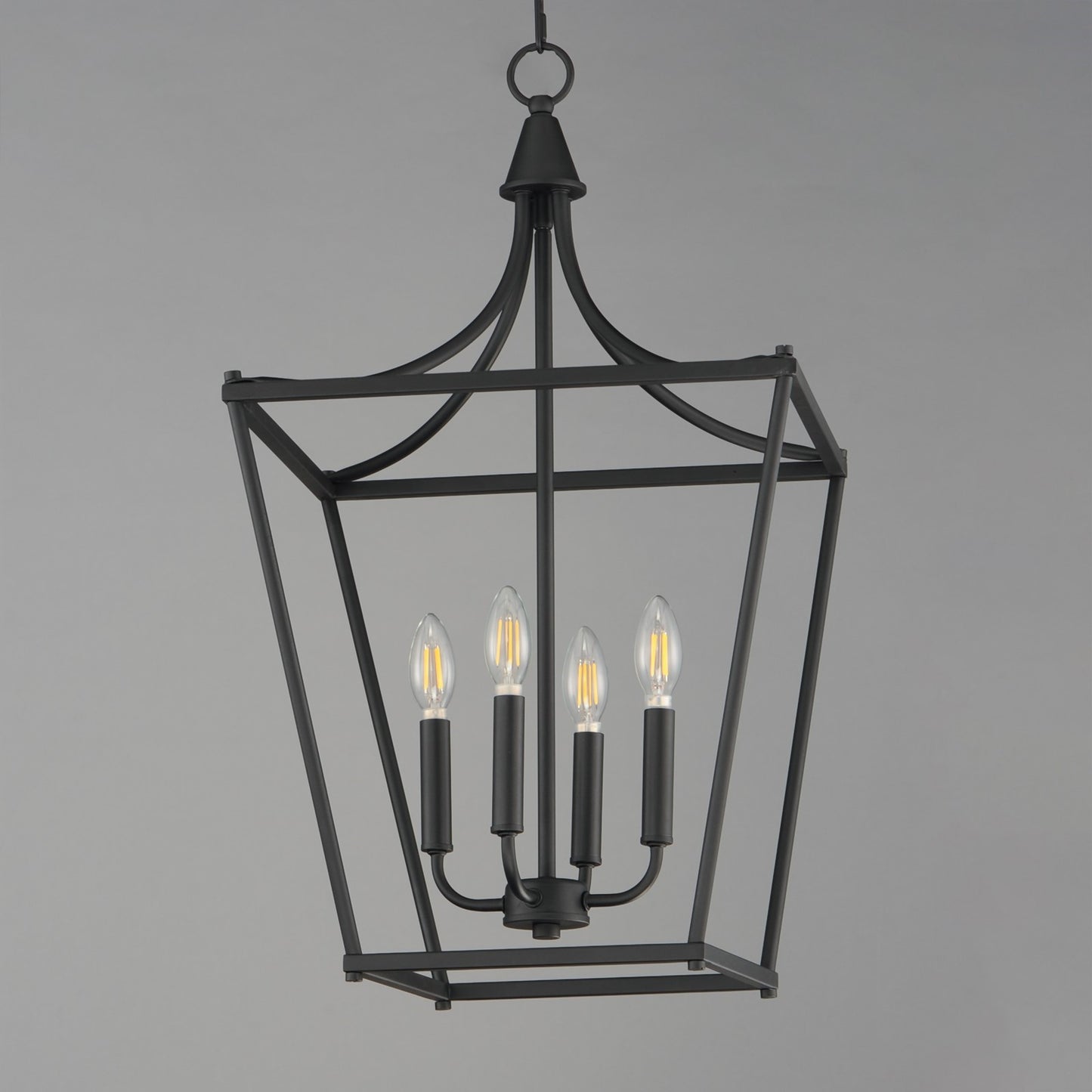 Maxim Lighting Clifton 4 Light 28" Single Pendant, Black