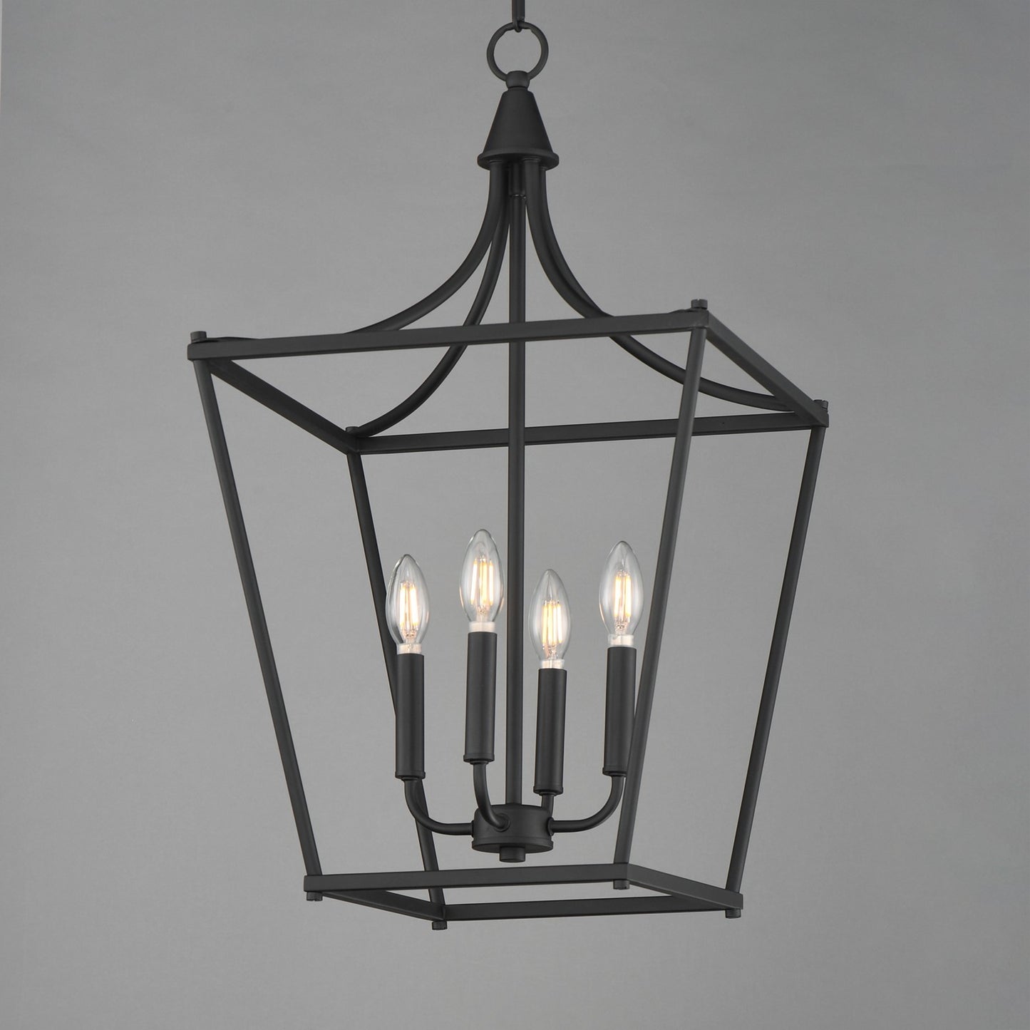 Maxim Lighting Clifton 4 Light 28" Single Pendant, Black
