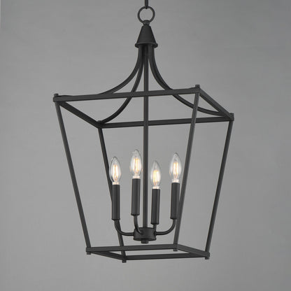 Maxim Lighting Clifton 4 Light 28" Single Pendant, Black