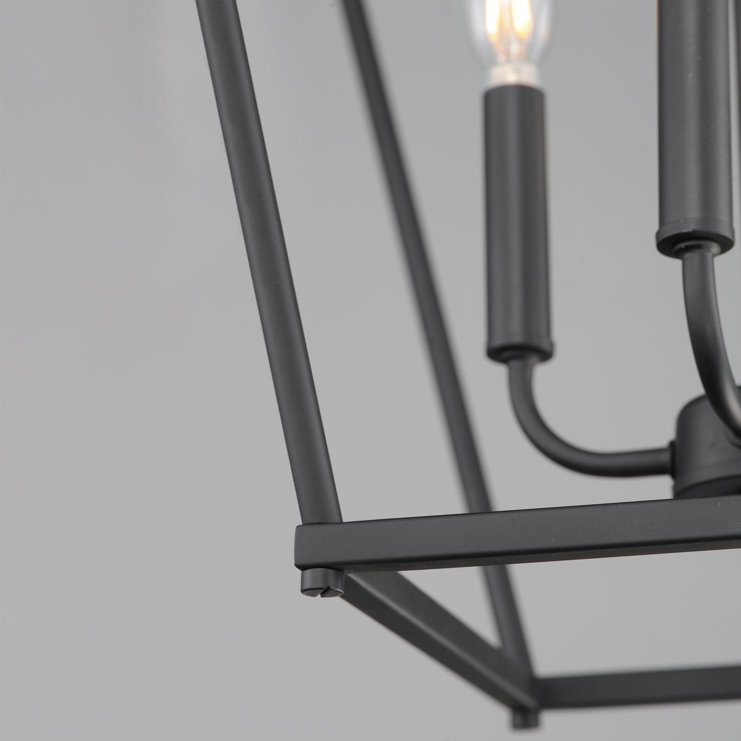 Maxim Lighting Clifton 4 Light 28" Single Pendant, Black