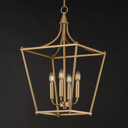 Maxim Lighting Clifton 4Lt 28" Single Pendant, Natural Aged Brass