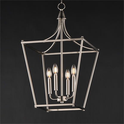 Maxim Lighting Clifton 4 Light 28" Single Pendant, Satin Nickel