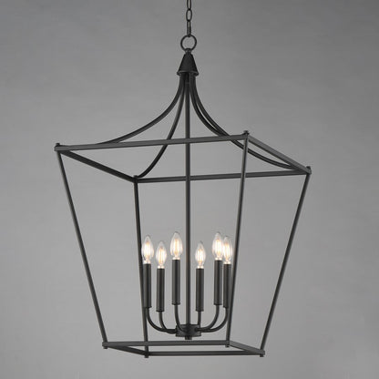 Maxim Lighting Clifton 6 Light 36" Single Pendant, Black