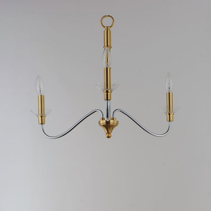 3 Light Pendant, Polished Chrome