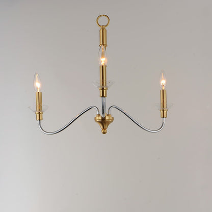 3 Light Pendant, Polished Chrome
