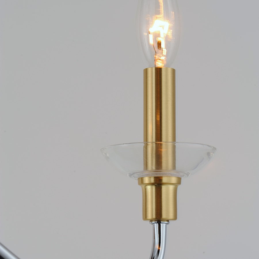 3 Light Pendant, Polished Chrome