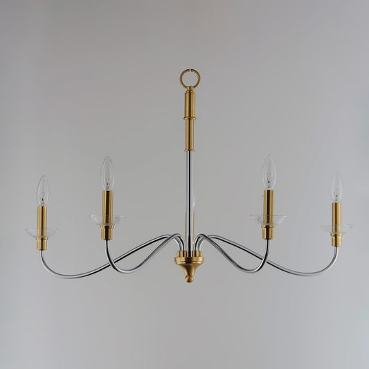 Clarion Chandelier, Polished Chrome
