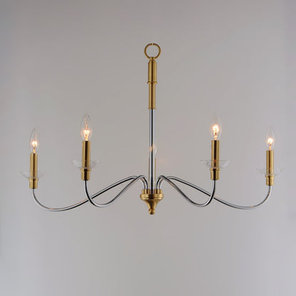 Clarion Chandelier, Polished Chrome