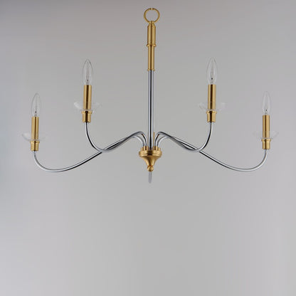 Clarion Chandelier, Polished Chrome