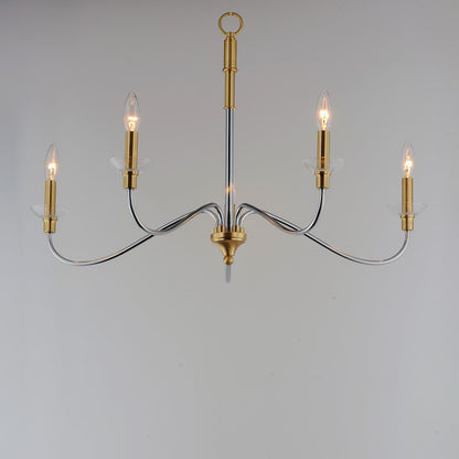 Clarion Chandelier, Polished Chrome