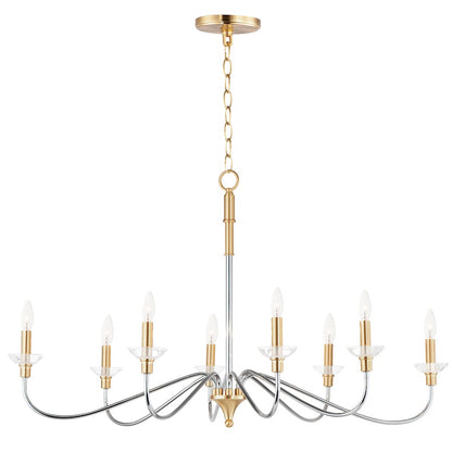 Clarion Chandelier, Polished Chrome