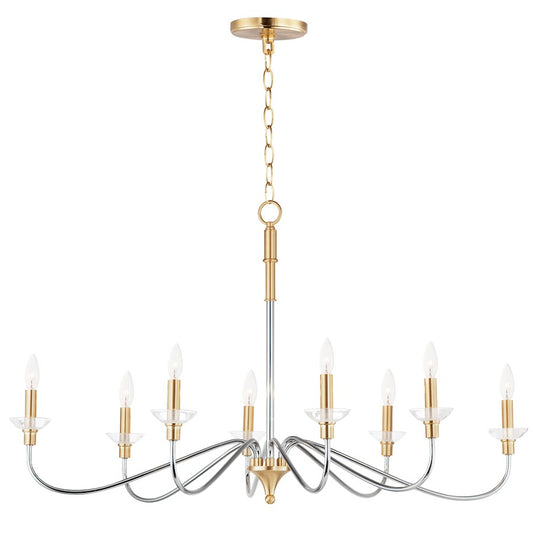 Clarion Chandelier, Polished Chrome