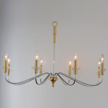 Clarion Chandelier, Polished Chrome