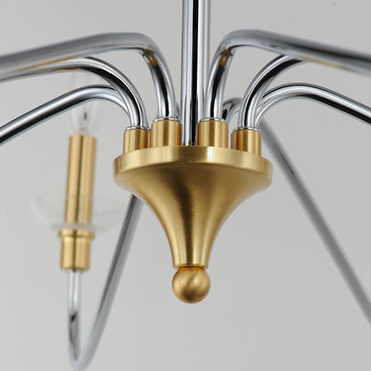 Clarion Chandelier, Polished Chrome