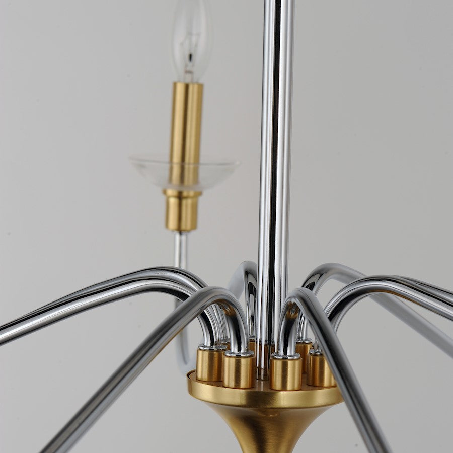 Clarion Chandelier, Polished Chrome
