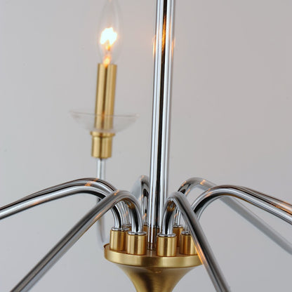 Clarion Chandelier, Polished Chrome