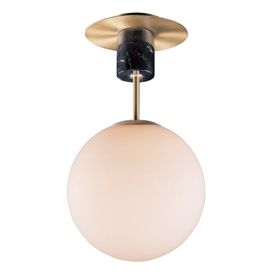 Maxim Lighting Vesper-Semi-Flush, Satin Brass/Black