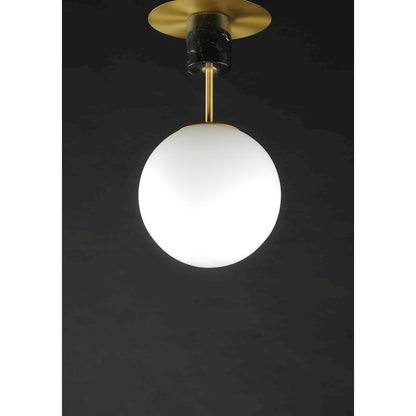 Maxim Lighting Vesper-Semi-Flush, Satin Brass/Black