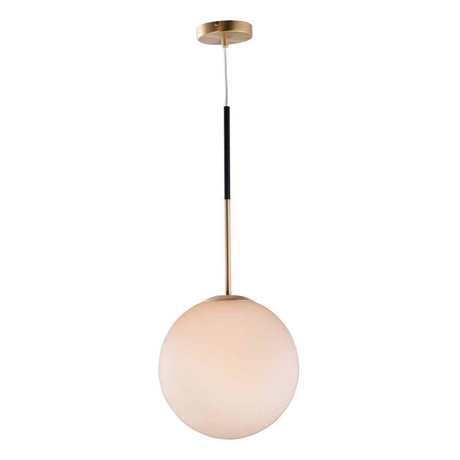 Maxim Lighting Vesper-Single Pendant, Satin Brass/Black