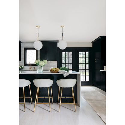 Maxim Lighting Vesper-Single Pendant, Satin Brass/Black