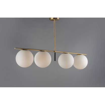 Maxim Lighting Vesper-Linear Pendant, Satin Brass/Black