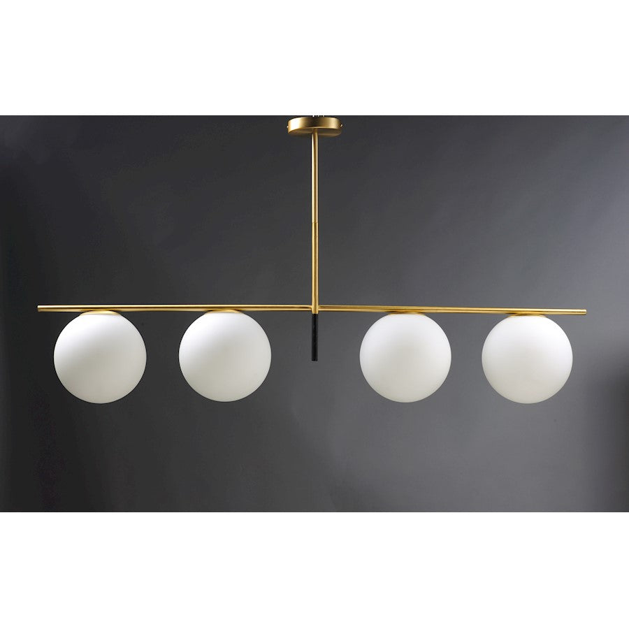 Maxim Lighting Vesper-Linear Pendant, Satin Brass/Black