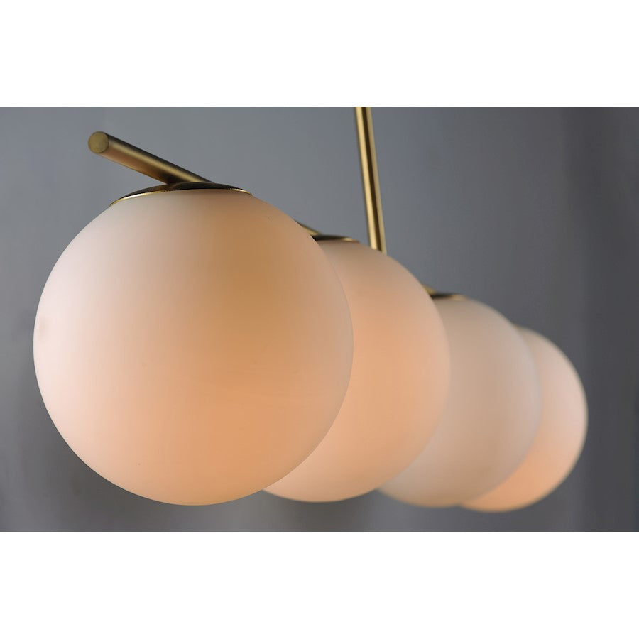 Maxim Lighting Vesper-Linear Pendant, Satin Brass/Black