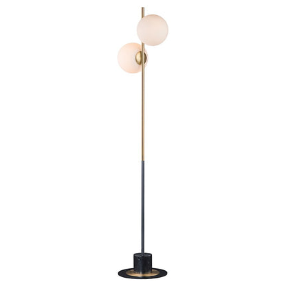 Maxim Lighting Vesper-Floor Lamp, Satin Brass/Black