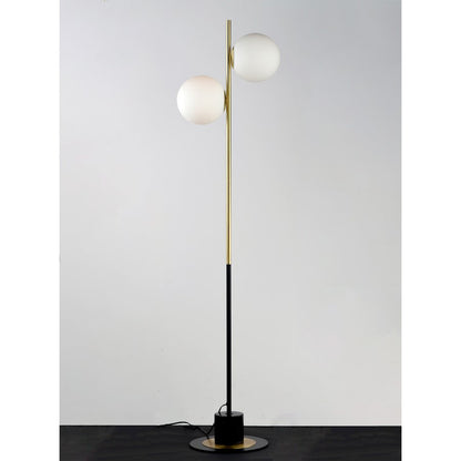 Maxim Lighting Vesper-Floor Lamp, Satin Brass/Black