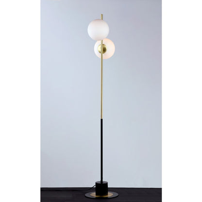 Maxim Lighting Vesper-Floor Lamp, Satin Brass/Black