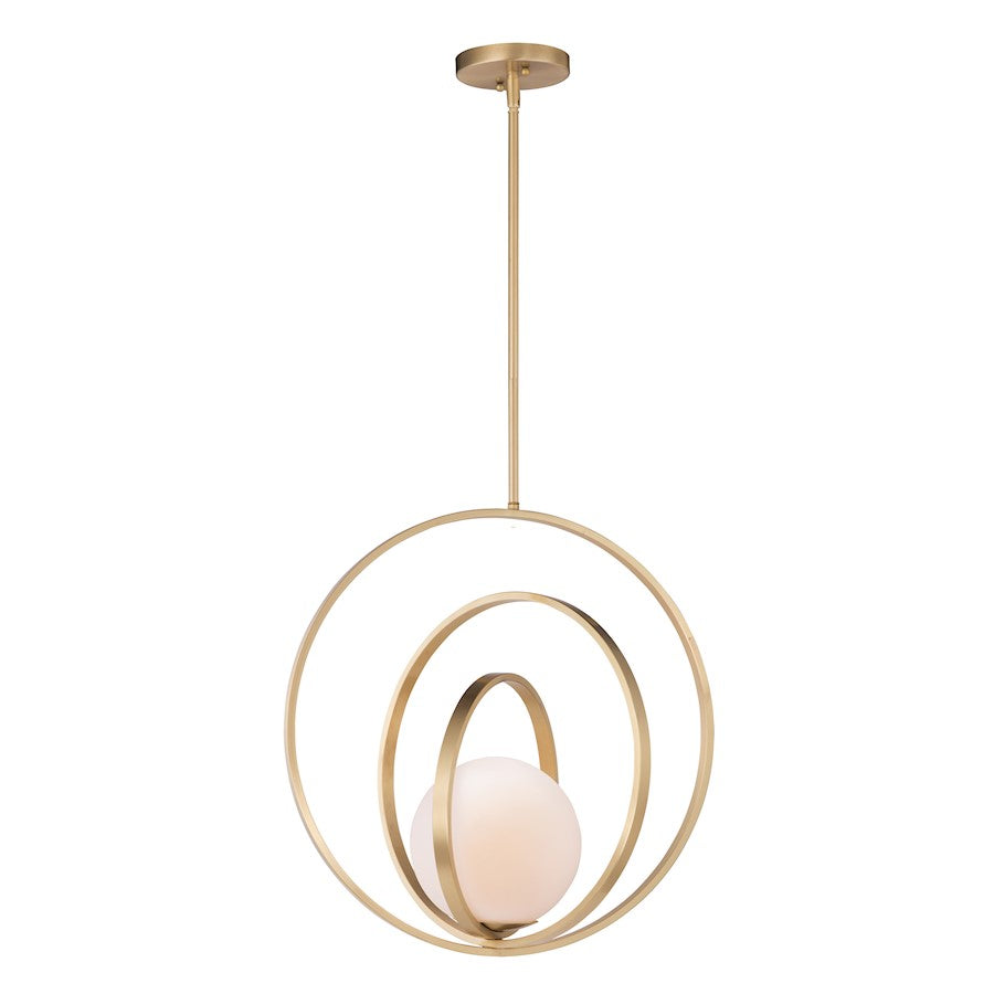 Maxim Lighting Coronet-Single Pendant, Satin Brass