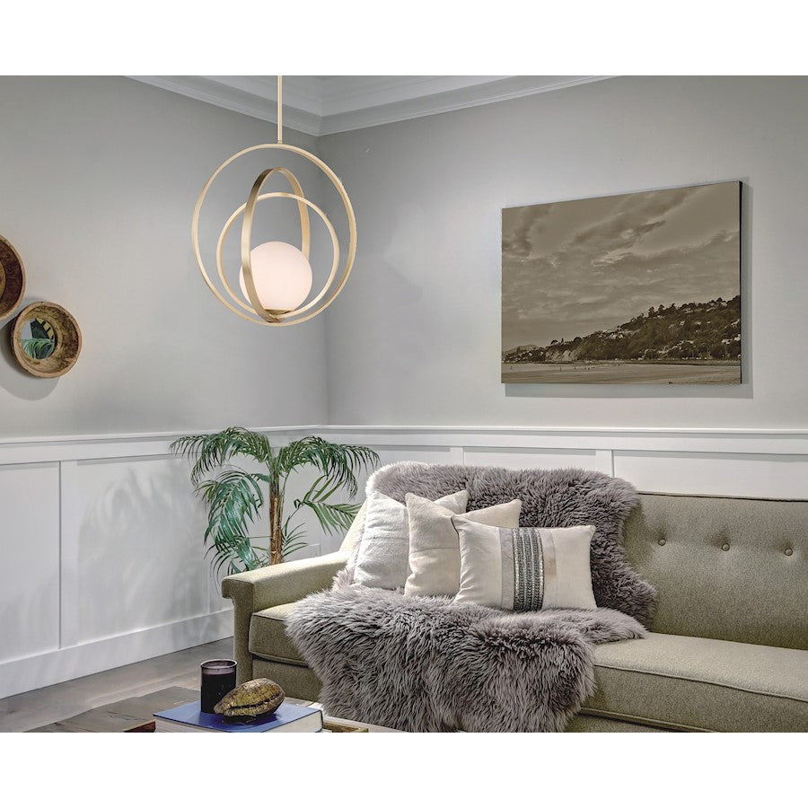 Maxim Lighting Coronet-Single Pendant, Satin Brass