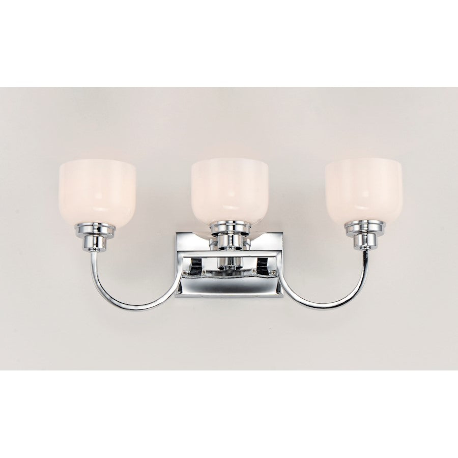 Bathroom Vanity Light, Polished Chrome